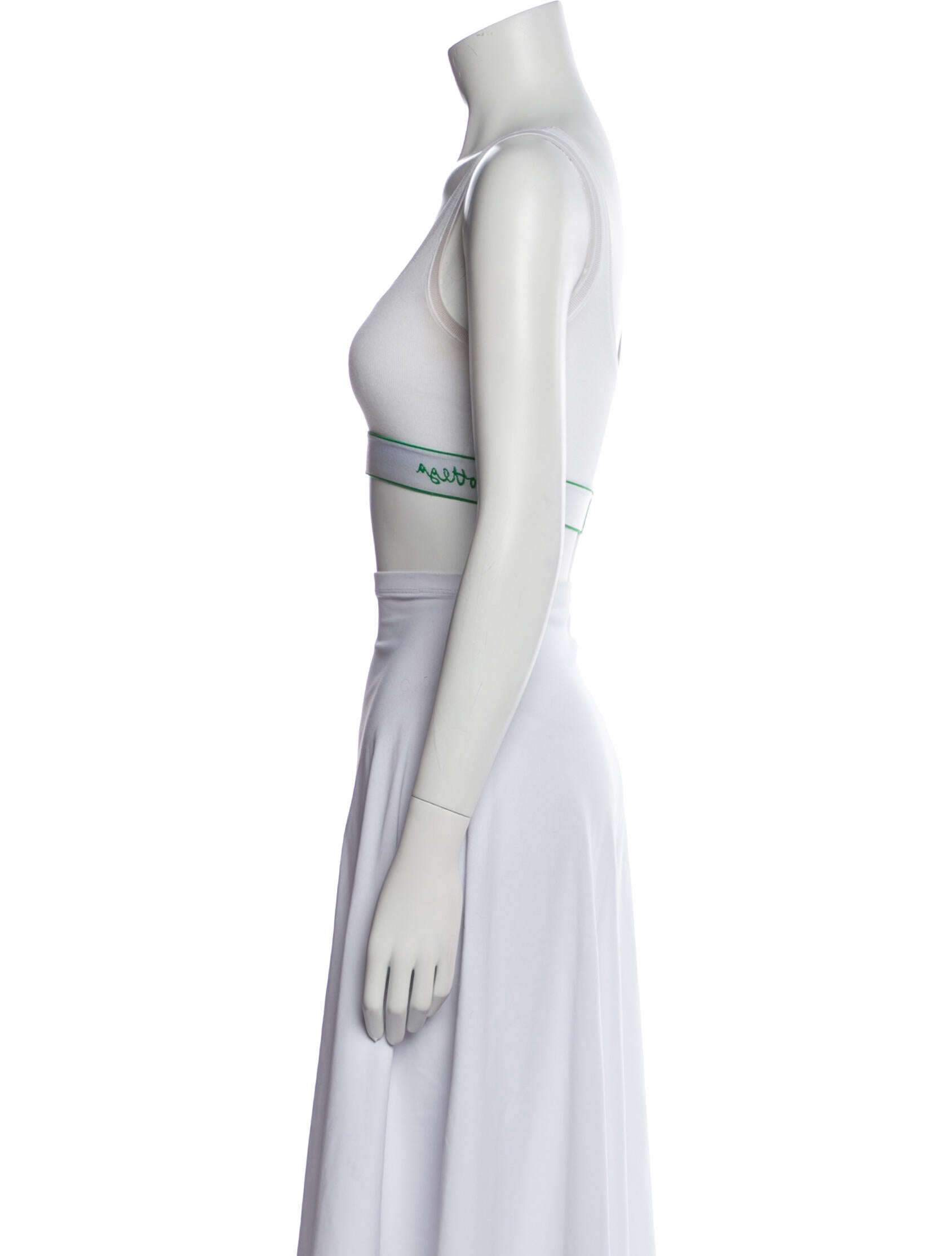 Bottega Veneta Scoop Neck Sleeveless Crop Top